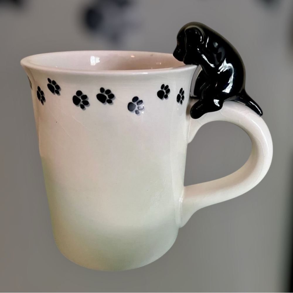 Dog Paw Print Mug with Handle